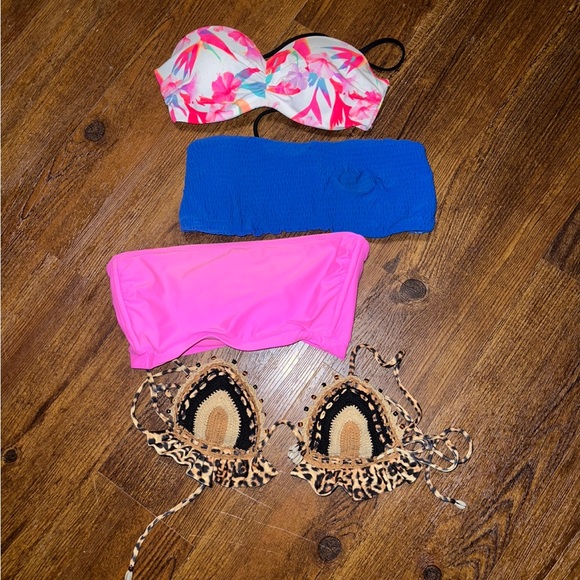 PINK Victoria's Secret Swim Floral Halter Bikini Top Size XS - Picture 13 of 13